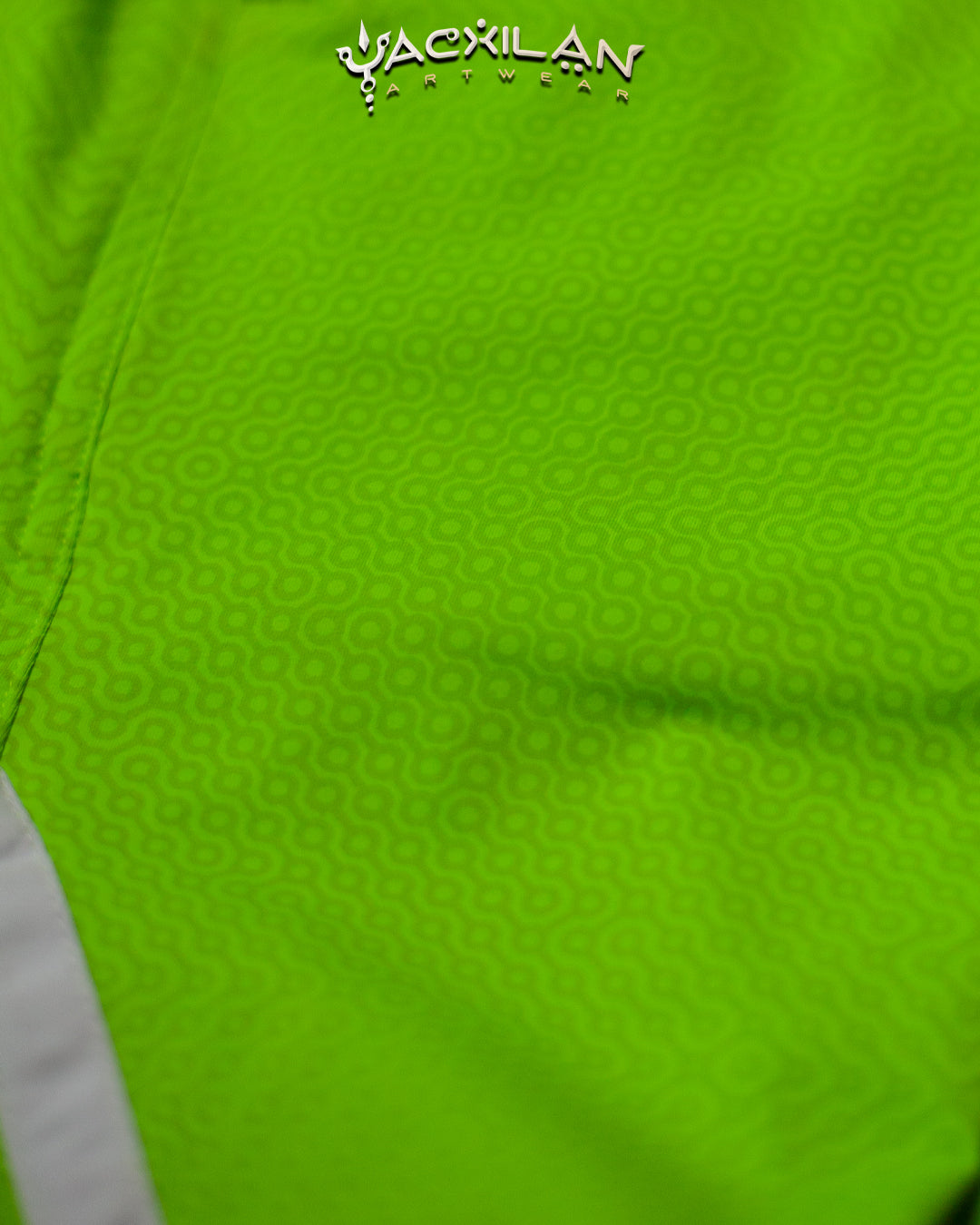 Boxing Short White Mountains / Poliamide - Fluoro Green DMITICIOUS